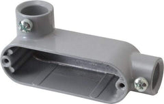 Hubbell Killark - LL Body, 1/2" Trade, EMT Aluminum Conduit Body - Oval, 4-3/8" OAL, Dry Locations - Apex Tool & Supply