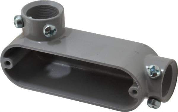 Hubbell Killark - LL Body, 3/4" Trade, EMT Aluminum Conduit Body - Oval, 5-1/8" OAL, Dry Locations - Apex Tool & Supply