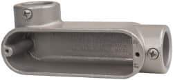 Hubbell Killark - LL Body, 1" Trade, EMT Aluminum Conduit Body - Oval, 5-15/16" OAL, Dry Locations - Apex Tool & Supply
