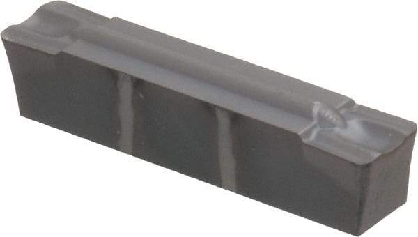 Kennametal - 0505M0G GMP Grade KC5025, 5.05mm Cutting Width Carbide Grooving Insert - 4.2mm Max Depth of Cut, Neutral, 0.8mm Corner Radius, TiAlN Finish - Apex Tool & Supply