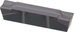 Kennametal - 400G GMP Grade KC5010, 4mm Cutting Width Carbide Grooving Insert - 3.5mm Max Depth of Cut, Neutral, 0.2mm Corner Radius, TiAlN Finish - Apex Tool & Supply