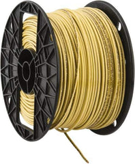 Southwire - THHN/THWN, 14 AWG, 15 Amp, 500' Long, Solid Core, 1 Strand Building Wire - Yellow, Thermoplastic Insulation - Apex Tool & Supply