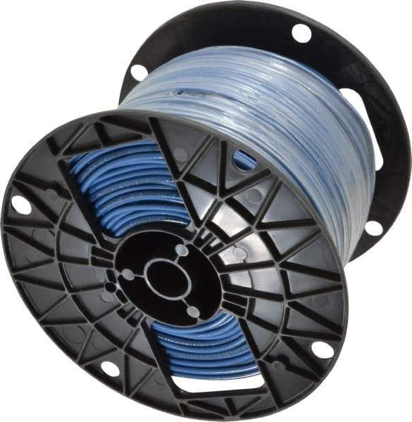 Southwire - THHN/THWN, 12 AWG, 20 Amp, 500' Long, Solid Core, 1 Strand Building Wire - Blue, Thermoplastic Insulation - Apex Tool & Supply
