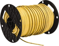 Southwire - THHN/THWN, 10 AWG, 30 Amp, 500' Long, Solid Core, 1 Strand Building Wire - Yellow, Thermoplastic Insulation - Apex Tool & Supply