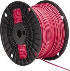 Southwire - THHN/THWN, 14 AWG, 15 Amp, 500' Long, Stranded Core, 19 Strand Building Wire - Red, Thermoplastic Insulation - Apex Tool & Supply