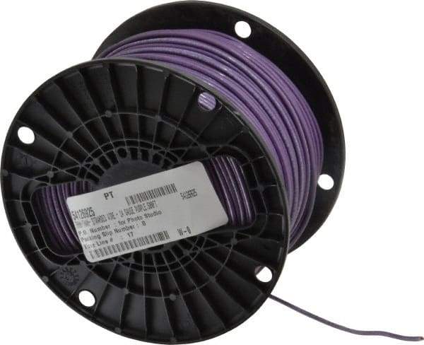 Southwire - THHN/THWN, 14 AWG, 15 Amp, 500' Long, Stranded Core, 19 Strand Building Wire - Purple, Thermoplastic Insulation - Apex Tool & Supply