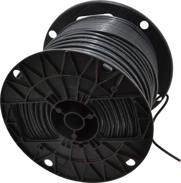 Southwire - THHN/THWN, 12 AWG, 20 Amp, 500' Long, Stranded Core, 19 Strand Building Wire - Black, Thermoplastic Insulation - Apex Tool & Supply