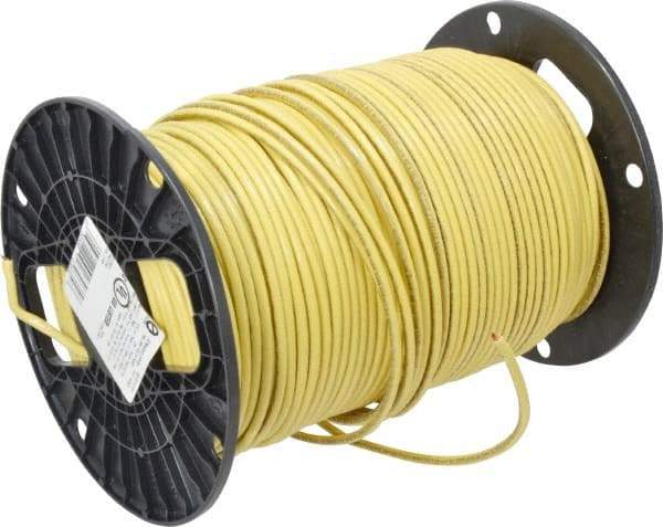 Southwire - THHN/THWN, 10 AWG, 30 Amp, 500' Long, Stranded Core, 19 Strand Building Wire - Yellow, Thermoplastic Insulation - Apex Tool & Supply