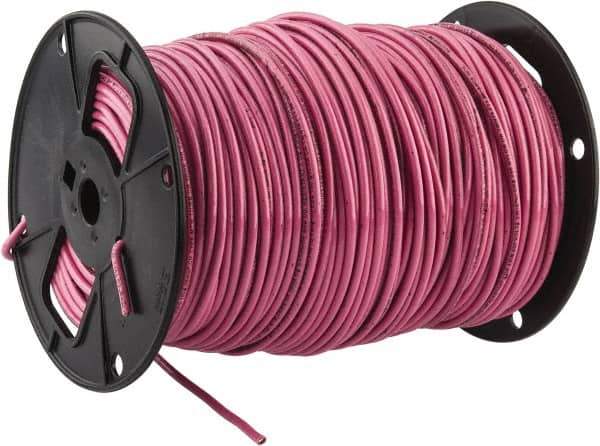 Southwire - THHN/THWN, 10 AWG, 30 Amp, 500' Long, Stranded Core, 19 Strand Building Wire - Pink, Thermoplastic Insulation - Apex Tool & Supply