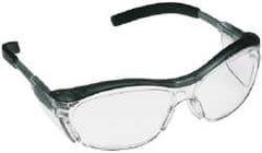 3M - Clear Lenses, Framed Welding Glasses - Anti-Fog, Scratch Resistant, Gray Polycarbonate Frame, Adjustable Temples, Size Universal, Over the Glasses - Apex Tool & Supply