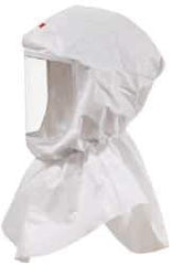 3M - Universal Size, PAPR Compatible Hood - Polypropylene, White, Compatible with S-655 Hood Assembly - Apex Tool & Supply