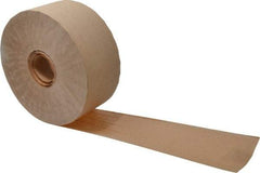 3M - 3" x 150 Yd Natural (Color) Water Activated Adhesive Packaging Tape - Paper Backing, 4.9 mil Thick, 22 to 27 Lb Tensile Strength, Series 6144 - Apex Tool & Supply