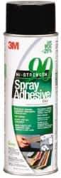 3M - 24 oz Aerosol Clear Spray Adhesive - High Tack, 200°F Heat Resistance, 50 Sq Ft Coverage, High Strength Bond, 30 min Max Bonding Time, Flammable, Series High-Strength 90 - Apex Tool & Supply