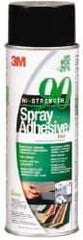 3M - 24 oz Aerosol Clear Spray Adhesive - High Tack, 200°F Heat Resistance, 50 Sq Ft Coverage, High Strength Bond, 30 min Max Bonding Time, Flammable, Series High-Strength 90 - Apex Tool & Supply