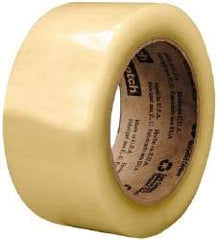 3M - 2" x 1,000 Yd Clear Rubber Adhesive Sealing Tape - Polypropylene Film Backing, 2.6 mil Thick, 60 Lb Tensile Strength, Series 3073 - Apex Tool & Supply