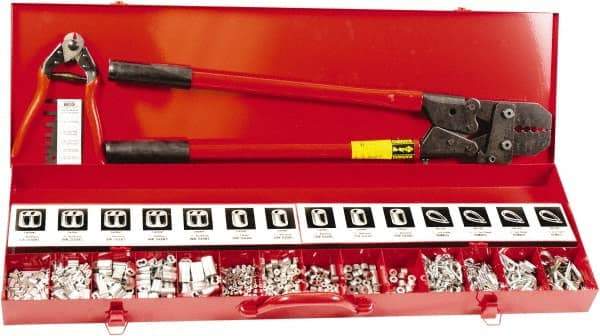 Loos & Co. - Multi-Cavity Hand Swaging Tool - Steel Tubing Handle - Apex Tool & Supply