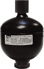 Parker - 10 Lb. Capacity, 3,620 psi Max Working Pressure, 4.69" High, Hydrin Diaphragm Accumulator - 2.95" Diam, 6 SAE Port Thread - Apex Tool & Supply