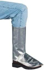 PRO-SAFE - Aluminized Blended Kevlar Leggings - No Pockets, Silver/Yellow - Apex Tool & Supply