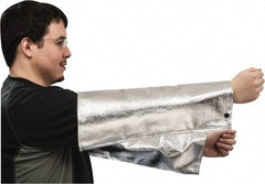 PRO-SAFE - Size Universal, Silver/Yellow/Black Aluminzed Kevlar Aluminized Sleeve - 18" Long Sleeve - Apex Tool & Supply