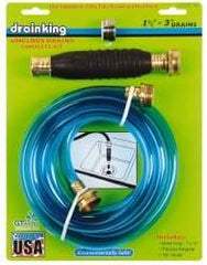 Made in USA - For 1-1/2 to 3 Inch Pipe, 6-3/8 Inch Cable Length, Handheld, Manual and Hand Drain Cleaner - Rubber Drum - Apex Tool & Supply