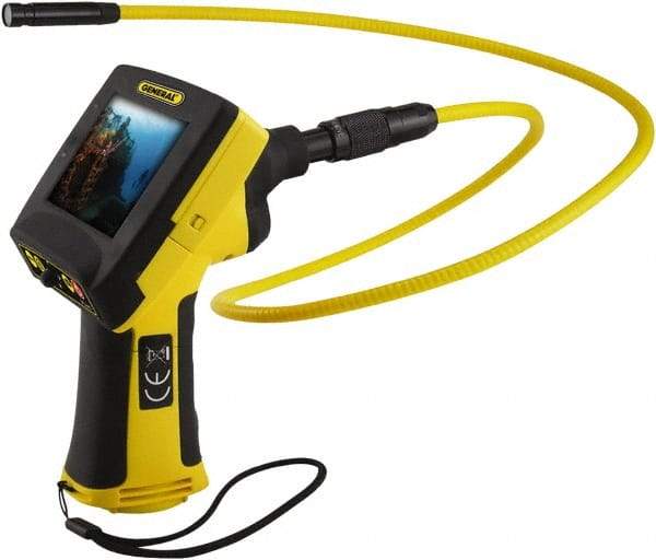 General - 0.31" Wide Camera Head, 39" Long Probe, Video Borescope Camera - 0.31" Probe Diam, 4" Display - Apex Tool & Supply