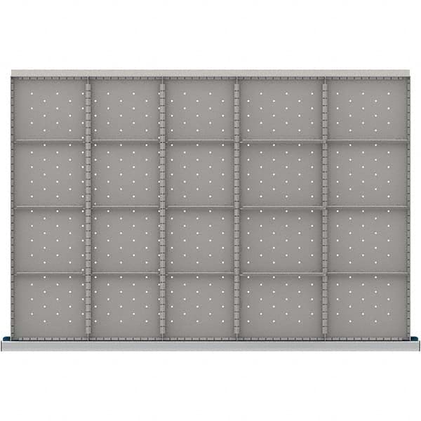 LISTA - 20-Compartment Drawer Divider Layout for 3.15" High Drawers - Apex Tool & Supply