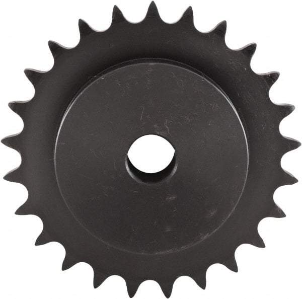U.S. Tsubaki - 18 Teeth, 3/4" Chain Pitch, Chain Size 60, Plain Bore Sprocket - 3/4" Bore Diam, 4.319" Pitch Diam, 4.7" Outside Diam - Apex Tool & Supply
