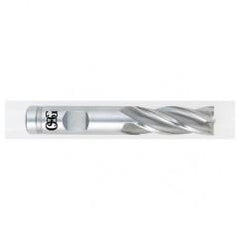 7/8 Dia. x 4-1/8 Overall Length 4-Flute Square End HSS-CO SE End Mill-Round Shank-Center Cutting-TiN - Apex Tool & Supply