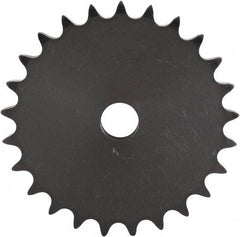 U.S. Tsubaki - 42 Teeth, 3/8" Chain Pitch, Chain Size 35, "A" Plate Roller Chain Sprocket - 19/32" Bore Diam, 5.018" Pitch Diam, 5.23" Outside Diam - Apex Tool & Supply