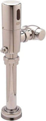 Zurn - 1-1/2" Spud Coupling, 1" Pipe, Closet Automatic Flush Valve - Single Flush, 1.28 Gal per Flush, Chrome Cover, Powered by 4 AA Batteries - Apex Tool & Supply