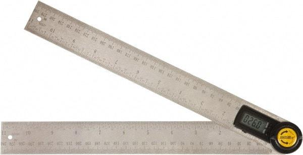Johnson Level & Tool - 360° Measuring Range, Digital Protractor - 0.10° Resolution, 11 Inch Long Blade, Accuracy Up to 0.30°, CR2032 Lithium Battery Not Included - Apex Tool & Supply