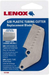 Lenox - Cutter Replacement Blade - Use with Lenox: 12122S2, Cuts PVC, CPVC, Pex, Polyethylene and Rubber Hose - Apex Tool & Supply