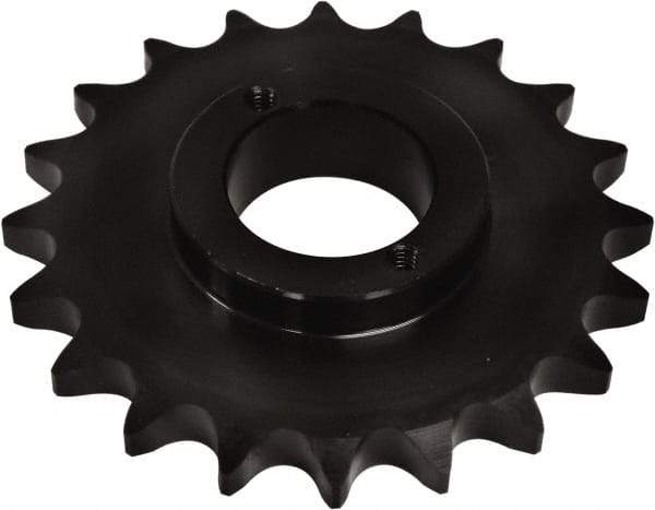 U.S. Tsubaki - 24 Teeth, 1" Chain Pitch, Chain Size 80, Split Taper Sprocket - 7.661" Pitch Diam, 8.2" Outside Diam - Apex Tool & Supply