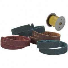 WALTER Surface Technologies - Pneumatic Wheel Abrasive Belt Kit - 25" Long x 1-3/16" Wide, 5/8" Wheel Arbor Hole, For Use with Line-Mate III Drum Sander - Apex Tool & Supply