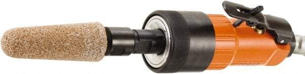 Dotco - 6mm Collet, Straight Handle, Air Straight Die Grinder - 25,000 RPM, Front Exhaust, 38 CFM, 0.9 hp, 90 psi, 6.3mm Inlet - Apex Tool & Supply