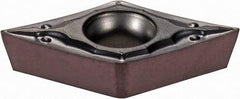 Iscar - DCMT3-0 PF Grade IC806 Carbide Turning Insert - TiAlN Finish, 55° Diamond, 3/8" Inscr Circle, 5/32" Thick, 0.008" Corner Radius - Apex Tool & Supply