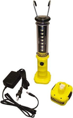 Made in USA - 100 VAC & 240 VAC, (8) 1/2, (1) 1 Watt, Cordless, LED Portable Handheld Work Light - 1 Head, Polycarbonate - Apex Tool & Supply