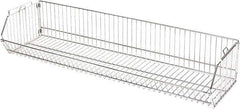 Quantum Storage - 14" Wide, Open Shelving Accessory/Component - Chrome, Chrome Finish, 48" Long, Use with Wire Shelving Units - Apex Tool & Supply