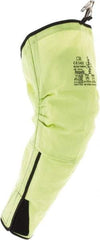 Ansell - Size Universal, Yellow Glass Cut & Puncture Resistant Sleeve - 19" Long Sleeve, Cut Resistance Level 3, Hook & Loop - Apex Tool & Supply