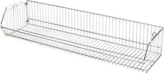 Quantum Storage - 14" Wide, Open Shelving Accessory/Component - Chrome, Chrome Finish, 36" Long, Use with Wire Shelving Units - Apex Tool & Supply