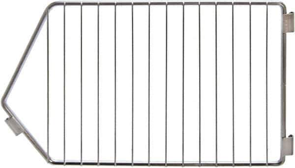 Quantum Storage - 9" Wide, Open Shelving Accessory/Component - Chrome, Chrome Finish, 14" Long, Use with 14" Width Modular Stacking Baskets - Apex Tool & Supply