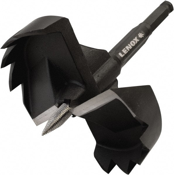 Lenox - 4-5/8", 1/2" Hex Shank, Oxide Finish, Bi-Metal Self Feed Drill Bit - Apex Tool & Supply
