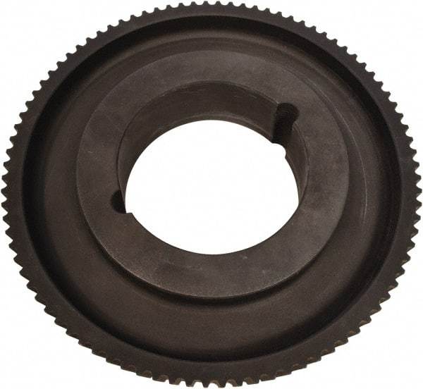 Continental ContiTech - 29 Tooth, 100" Inside x 126.43" Outside Diam, Synchronous Belt Drive Sprocket Timing Belt Pulley - 1.457" Belt Width, 14" Pitch Diam, Cast Iron, 2012TL Bushing - Apex Tool & Supply