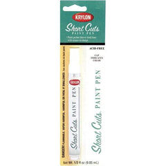 Krylon - 0.33 oz White Gloss Finish Paint Pen - Pen, Direct to Metal, 500 gL VOC Compliance - Apex Tool & Supply