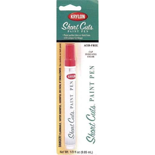 Krylon - 0.33 oz Glow Orange Gloss Finish Paint Pen - Pen, Direct to Metal, 446 gL VOC Compliance - Apex Tool & Supply