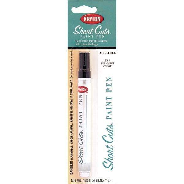 Krylon - 0.33 oz Black Gloss Finish Paint Pen - Pen, Direct to Metal, 565 gL VOC Compliance - Apex Tool & Supply