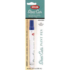 Krylon - 0.33 oz Ocean Blue Gloss Finish Paint Pen - Pen, Direct to Metal, 520 gL VOC Compliance - Apex Tool & Supply