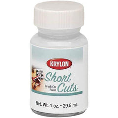 Krylon - 1 oz White Gloss Finish Paint - Brush-On, Direct to Metal, 763 gL VOC Compliance - Apex Tool & Supply