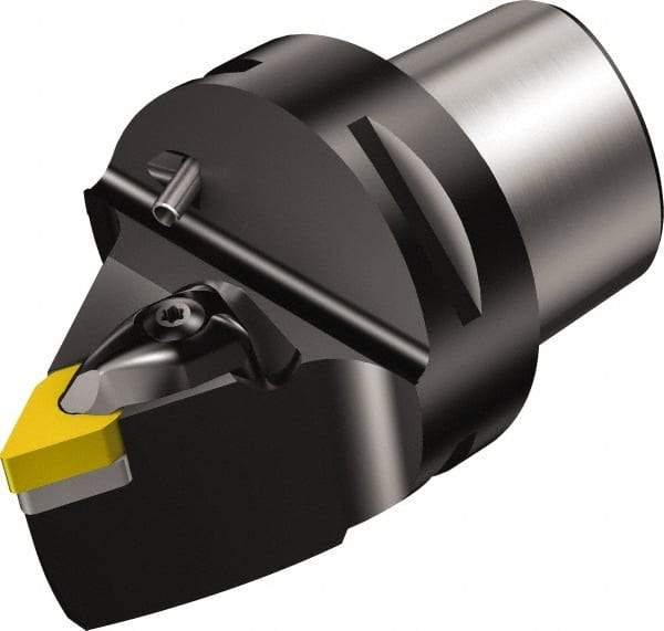 Sandvik Coromant - Neutral Cut, Size C6, DNMG 442 Insert Compatiblity, Modular Turning & Profiling Cutting Unit Head - 0.5mm Ctr to Cutting Edge, 65mm Head Length, Through Coolant, Series T-Max P - Apex Tool & Supply