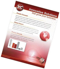 FELLOWES - 100 Piece, 7mm Thick, Legal Size Pouch - 9" Wide x 11-1/2" High - Apex Tool & Supply